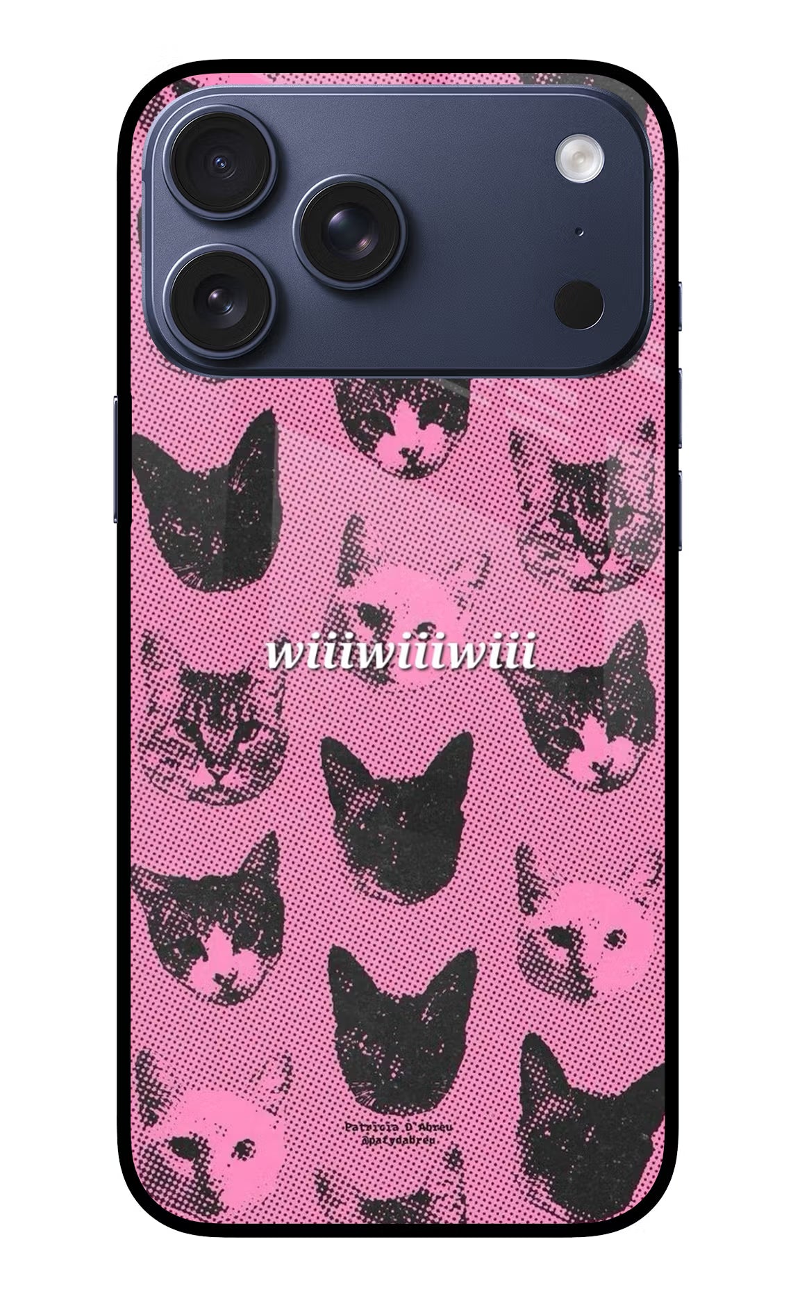 Pink Cats iPhone 17 Pro Max Glass Case