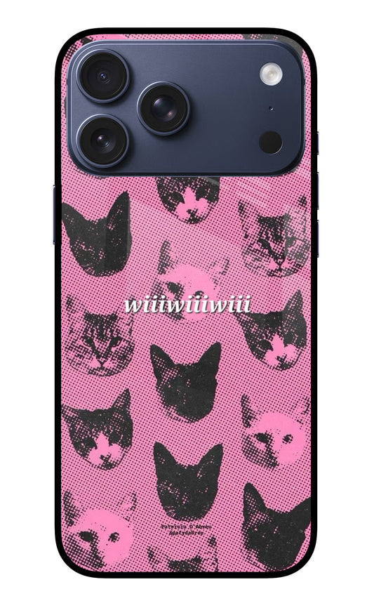 Pink Cats iPhone 17 Pro Max Glass Case