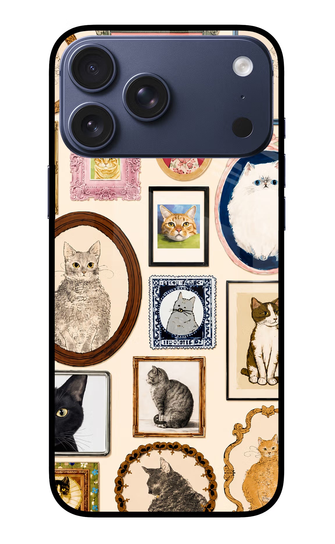 Mirror Cats iPhone 17 Pro Max Glass Case