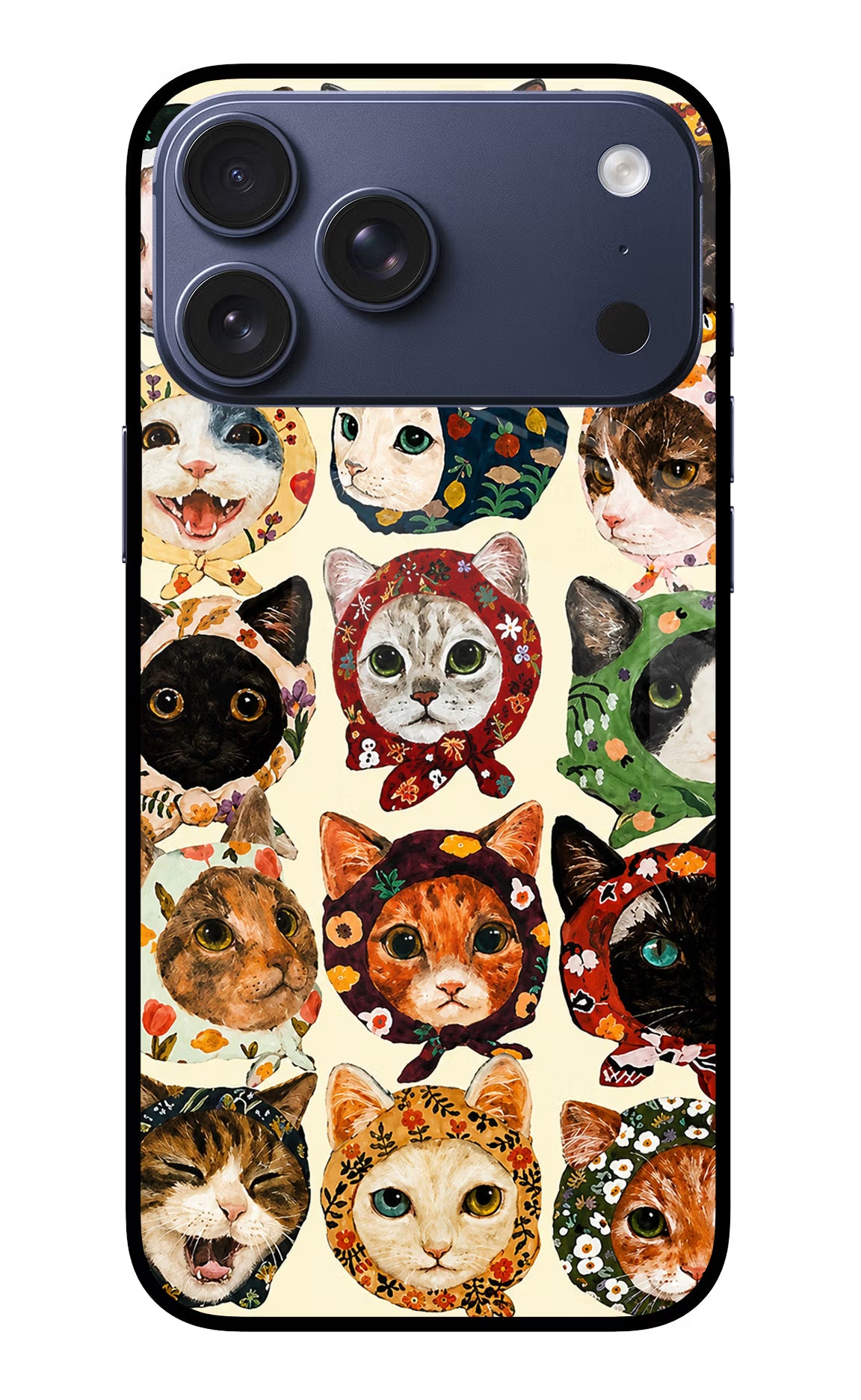 Cool Cat iPhone 17 Pro Max Glass Case