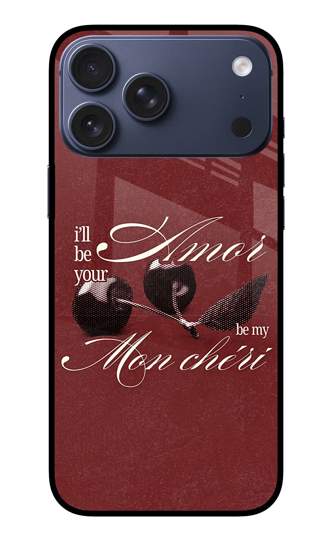 Velvet Cherry iPhone 17 Pro Max Glass Case