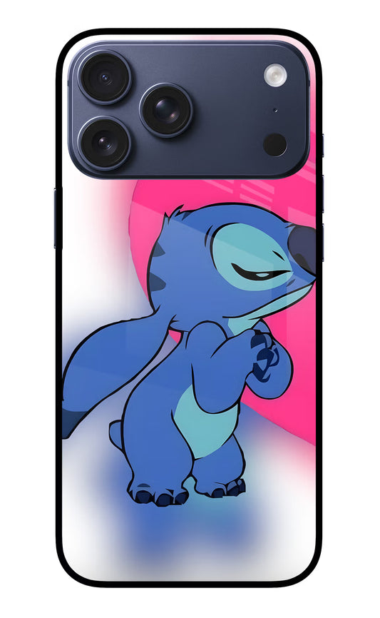Stitch Hug iPhone 17 Pro Max Glass Case