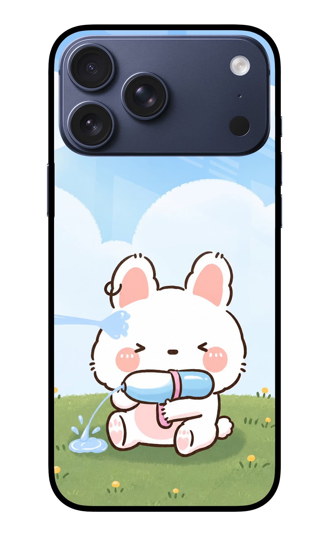 Bunny Treat iPhone 17 Pro Max Glass Case