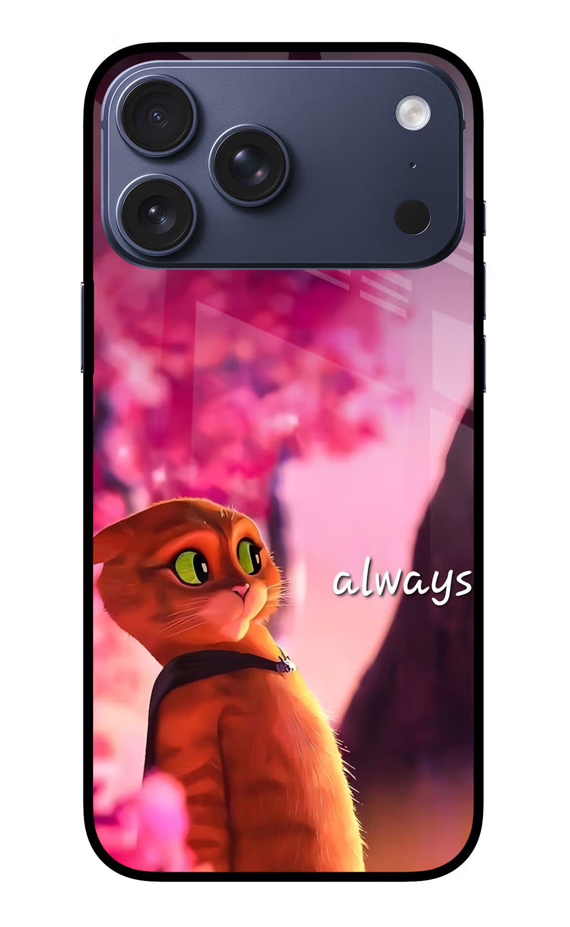 Always Cat iPhone 17 Pro Max Glass Case