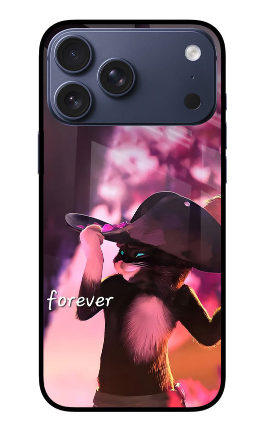 Forever Cat iPhone 17 Pro Max Glass Case