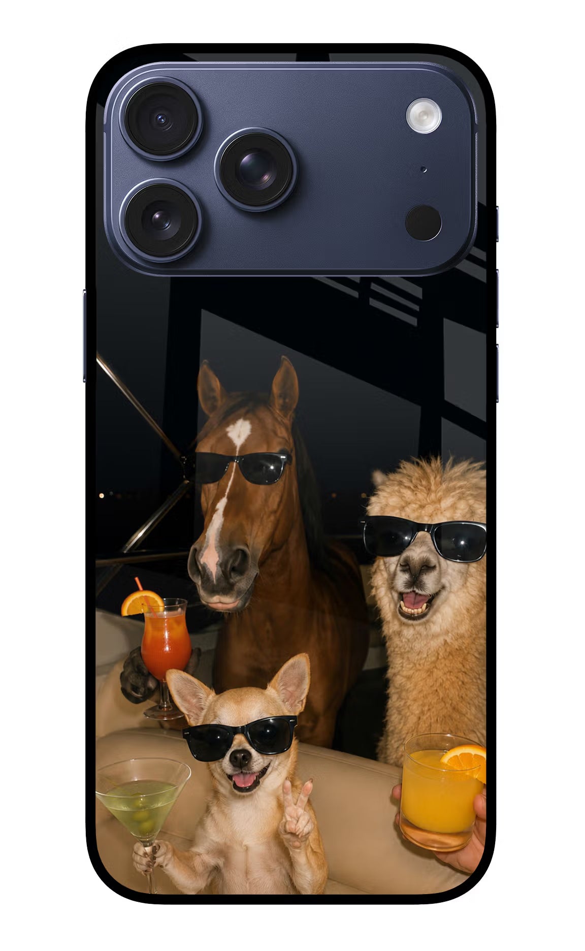 Party Squad iPhone 17 Pro Max Glass Case