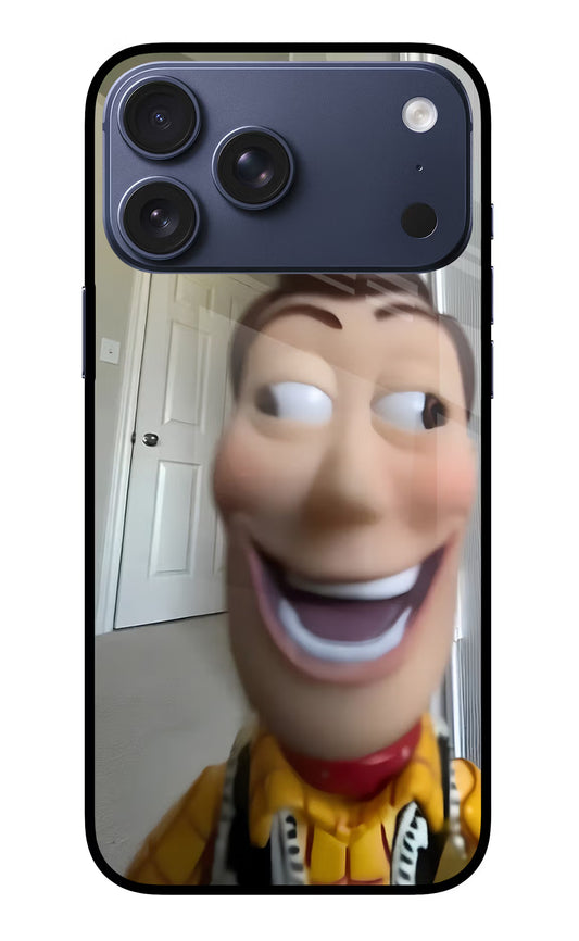 Side Eye Woody iPhone 17 Pro Max Glass Case