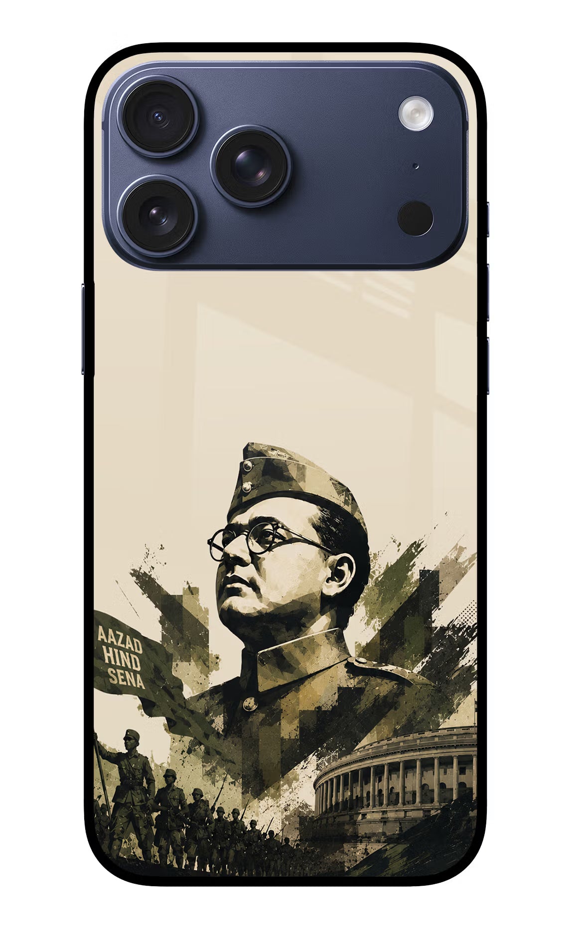 Netaji Rising iPhone 17 Pro Max Glass Case