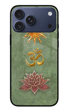 Om & Lotus iPhone 17 Pro Max Glass Case