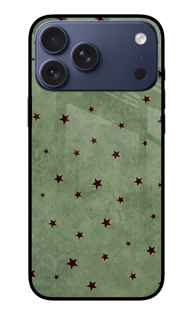 Green Stars iPhone 17 Pro Max Glass Case