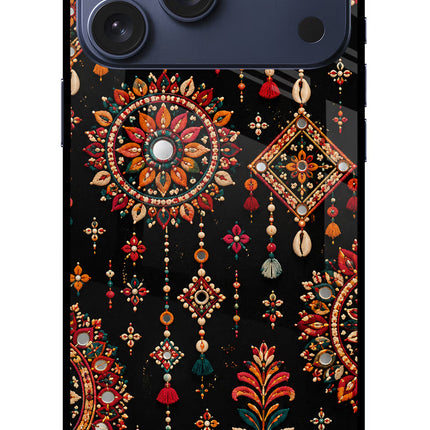 Boho Noir iPhone 17 Pro Max Glass Case
