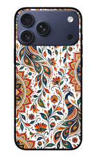 White Mayura iPhone 17 Pro Max Glass Case