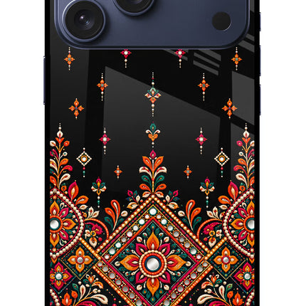 Noir Mehfil iPhone 17 Pro Max Glass Case