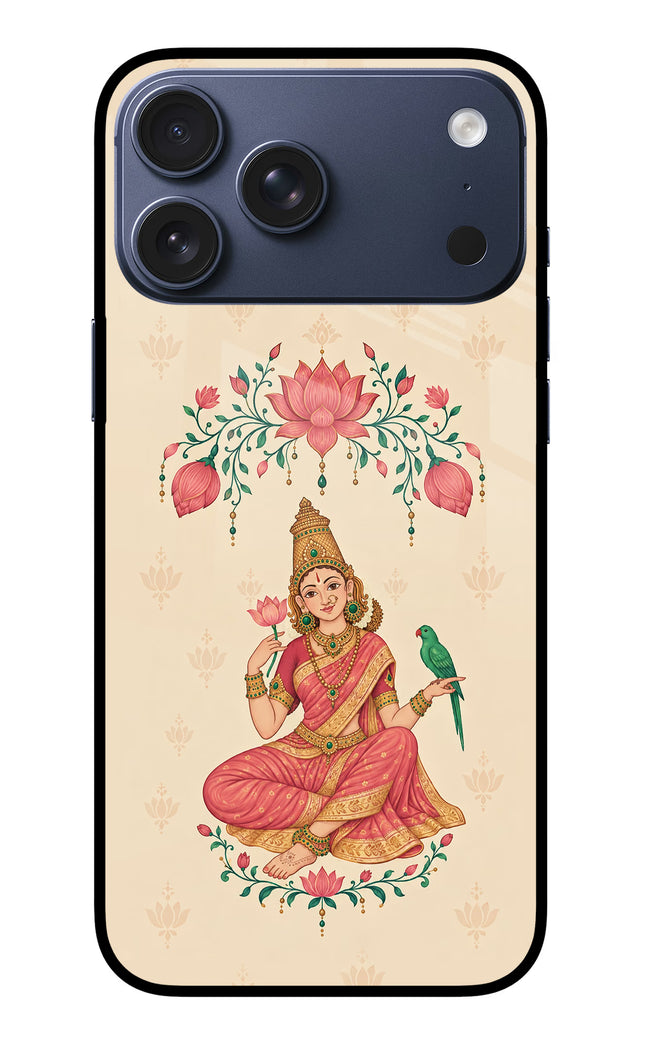 Goddess Lakshmi iPhone 17 Pro Max Glass Case