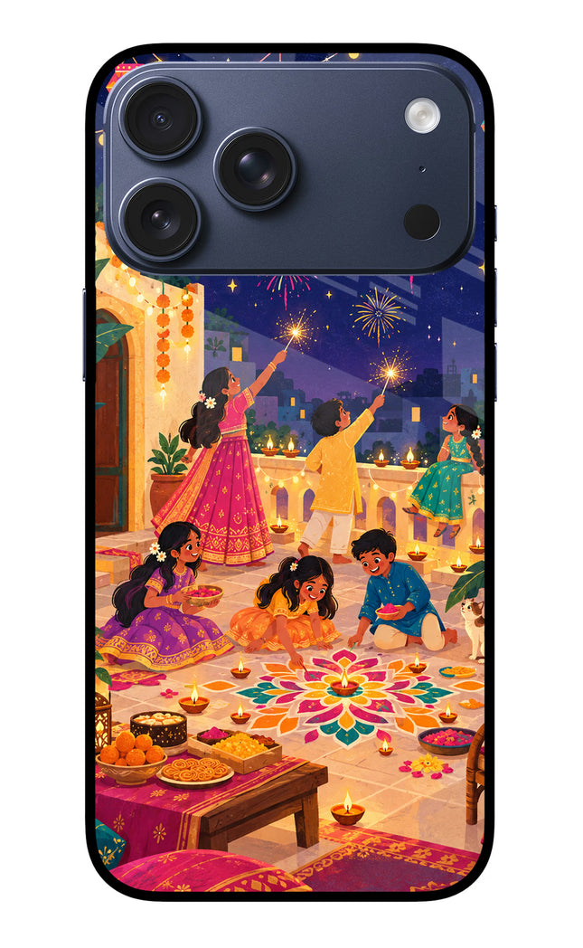 Diwali Night iPhone 17 Pro Max Glass Case