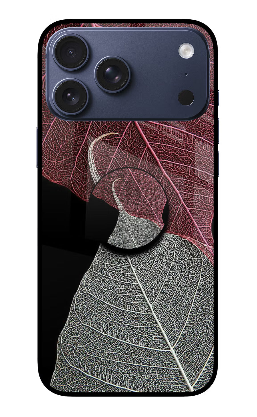 Leaf Pattern iPhone 17 Pro Max Pop Case, Metal case