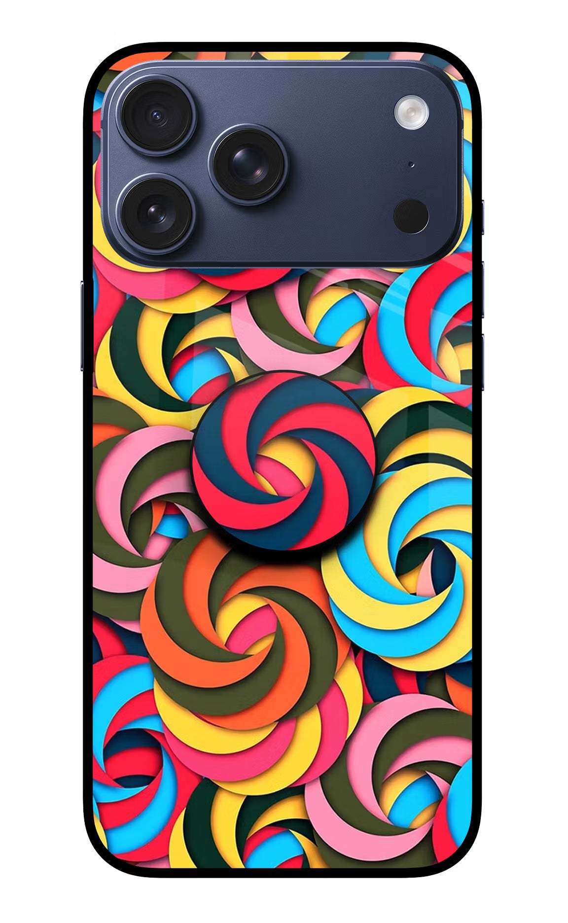 Spiral Pattern iPhone 17 Pro Max Pop Case by Casekaro