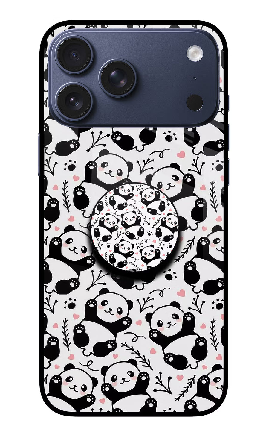 Cute Panda iPhone 17 Pro Max Pop Case, Metal case