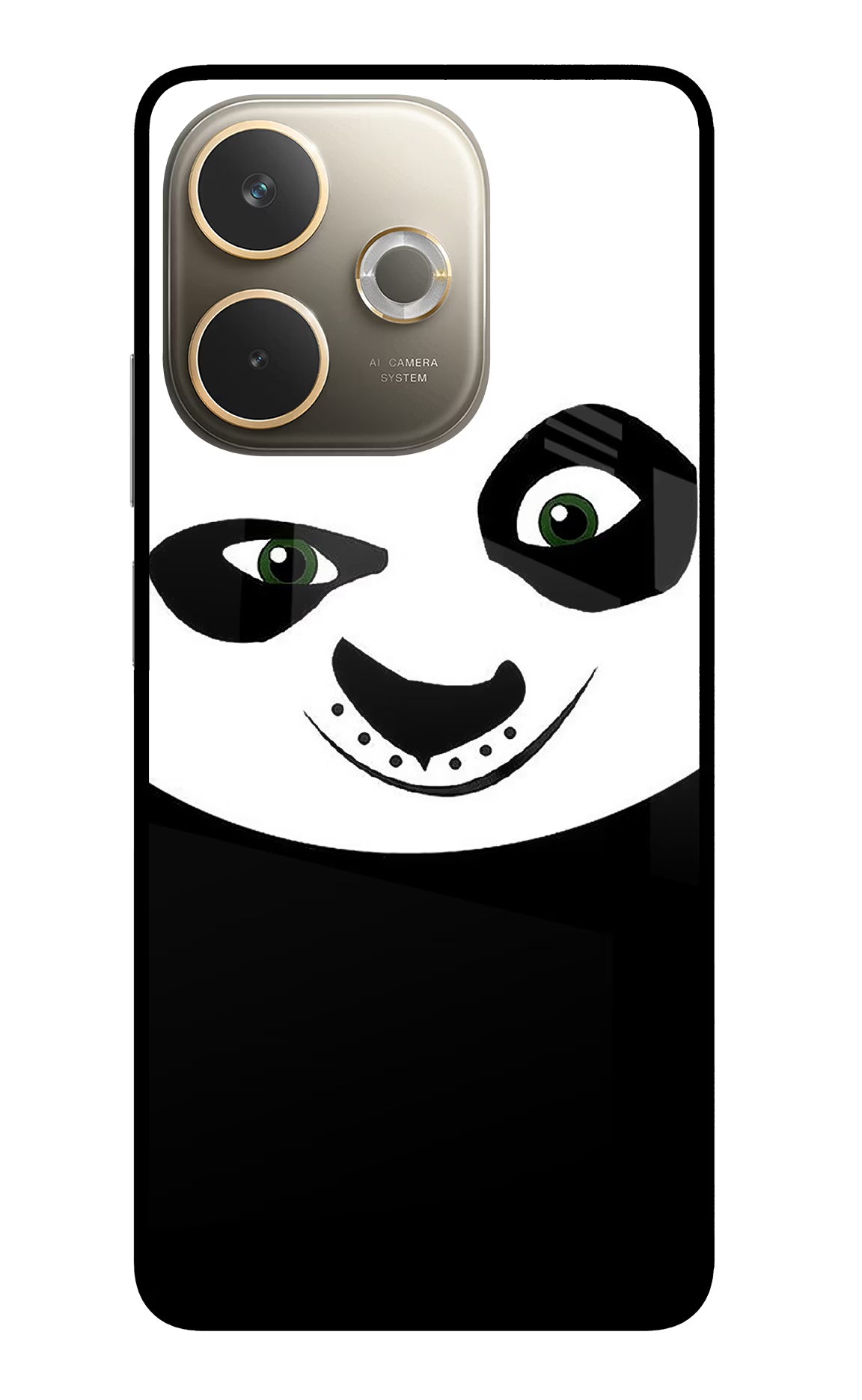Panda Oppo A5 Pro 5G Glass Case Back Cover by Casekaro