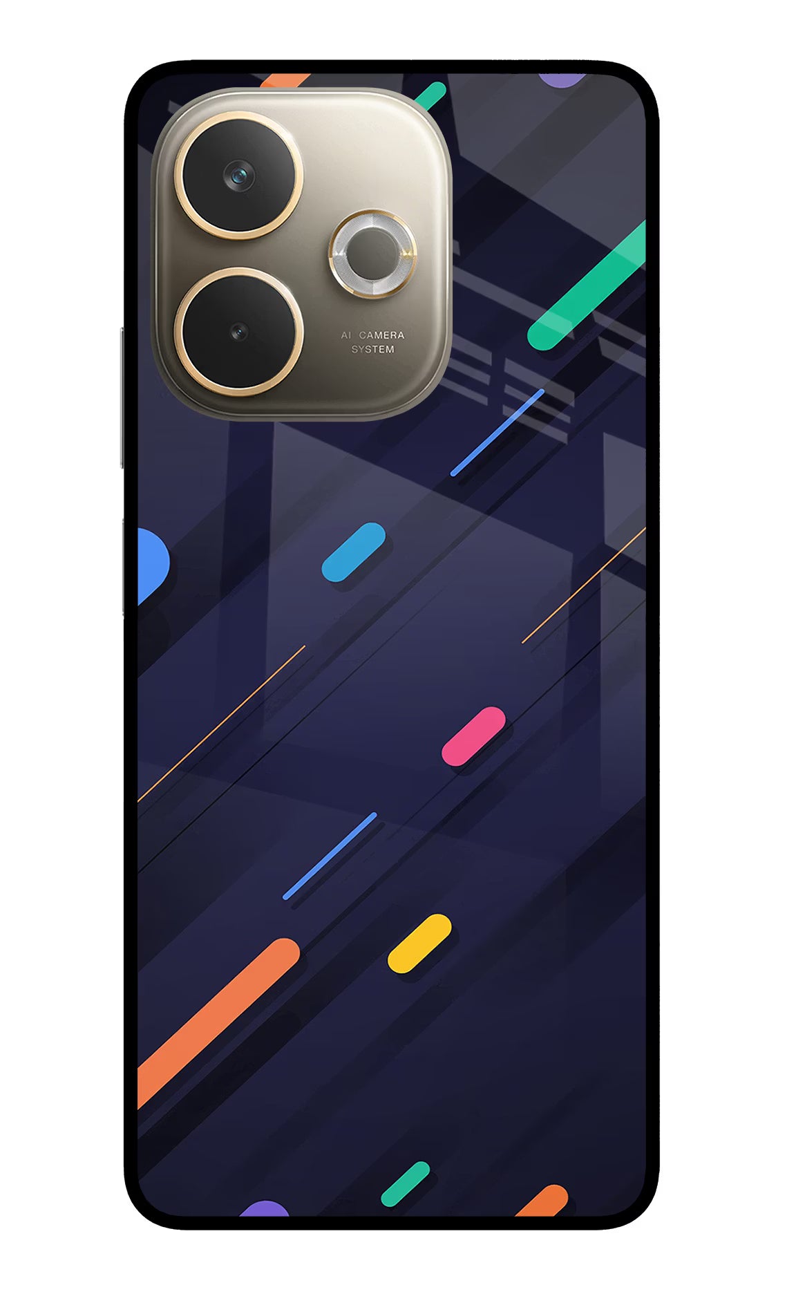 Abstract Design Oppo A5 Pro 5G Glass Case Back Cover by Casekaro