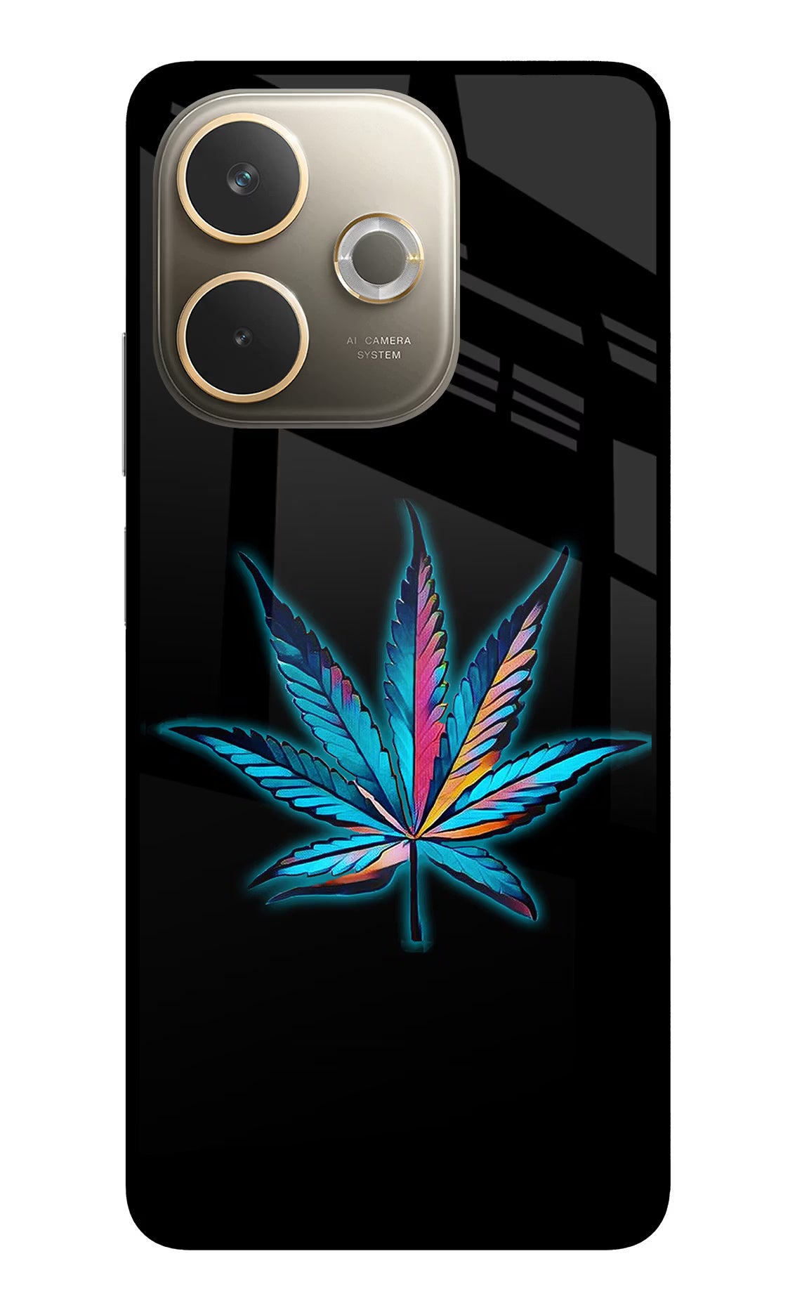 Weed Oppo A5 Pro 5G Glass Case Back Cover by Casekaro