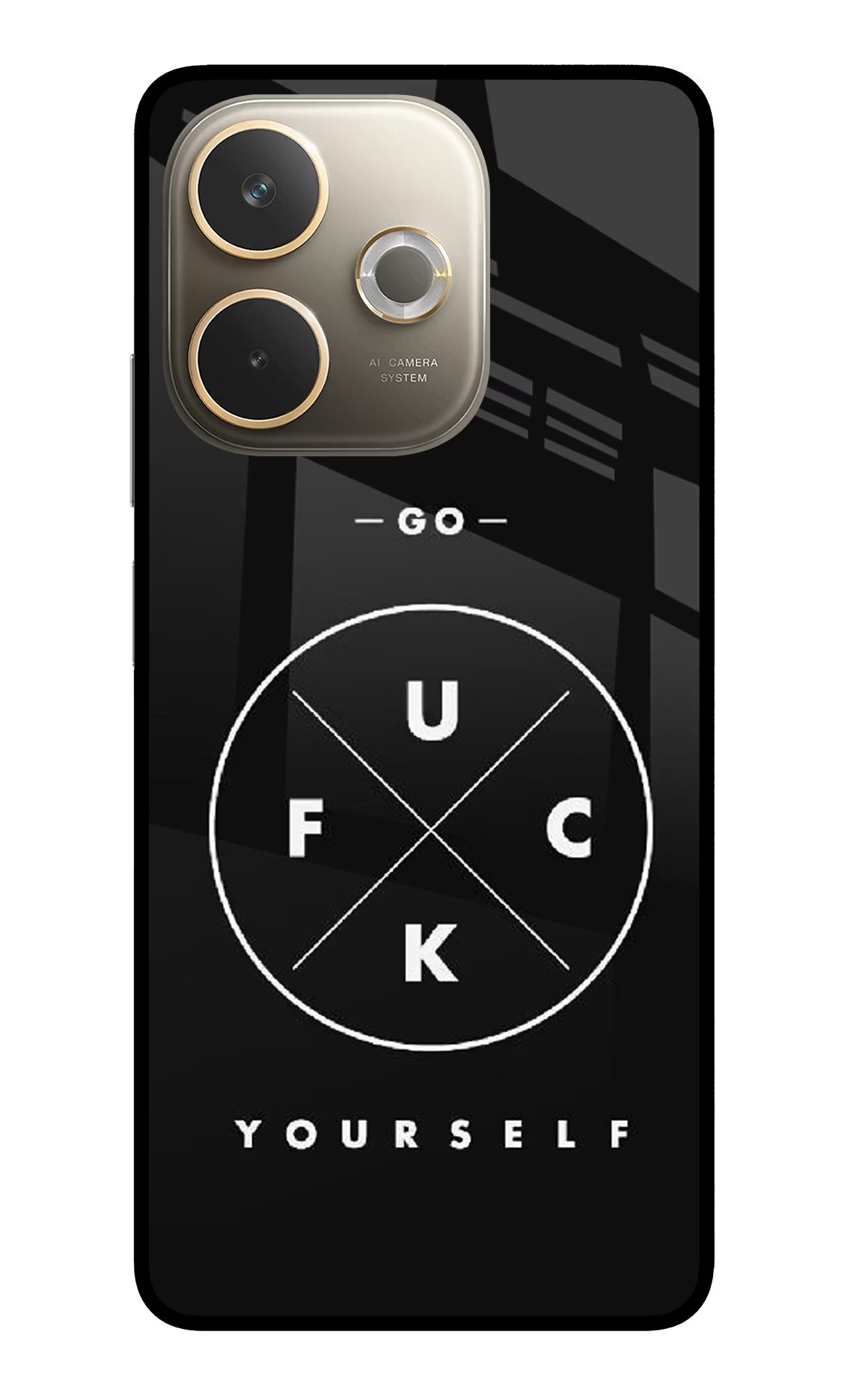 Go Fuck Yourself Oppo A5 Pro 5G Glass Case