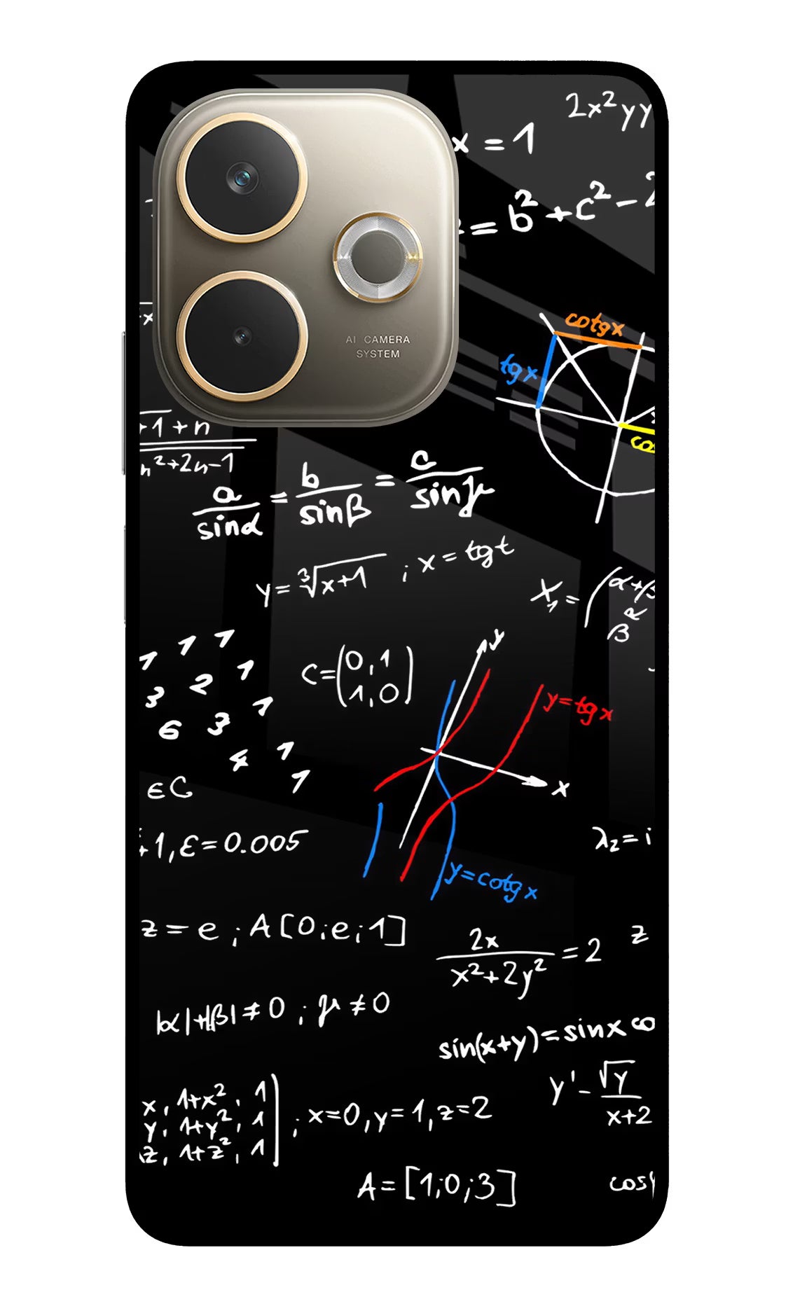 Mathematics Formula Oppo A5 Pro 5G Glass Case Back Cover by Casekaro