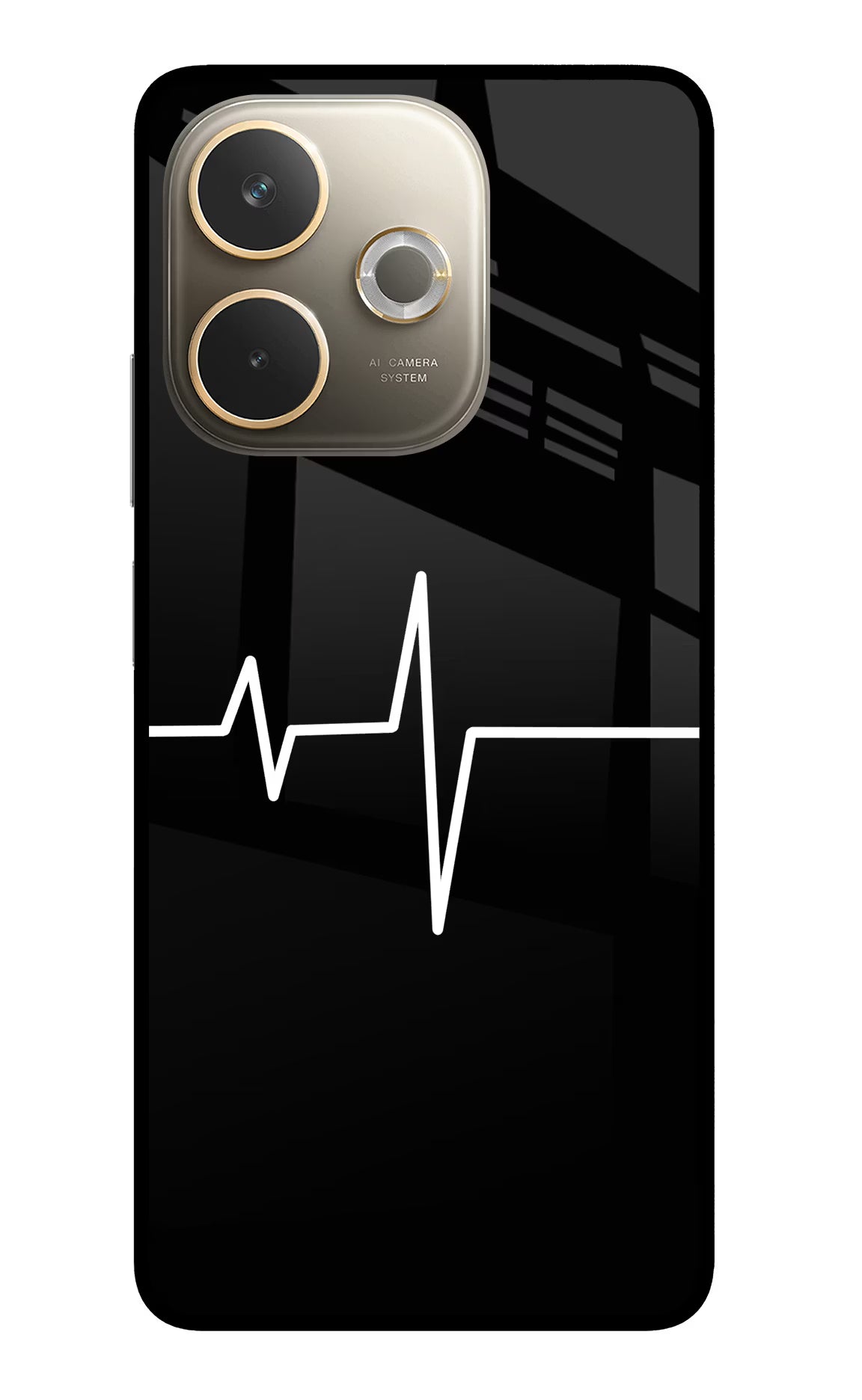 Heart Beats Oppo A5 Pro 5G Glass Case Back Cover by Casekaro