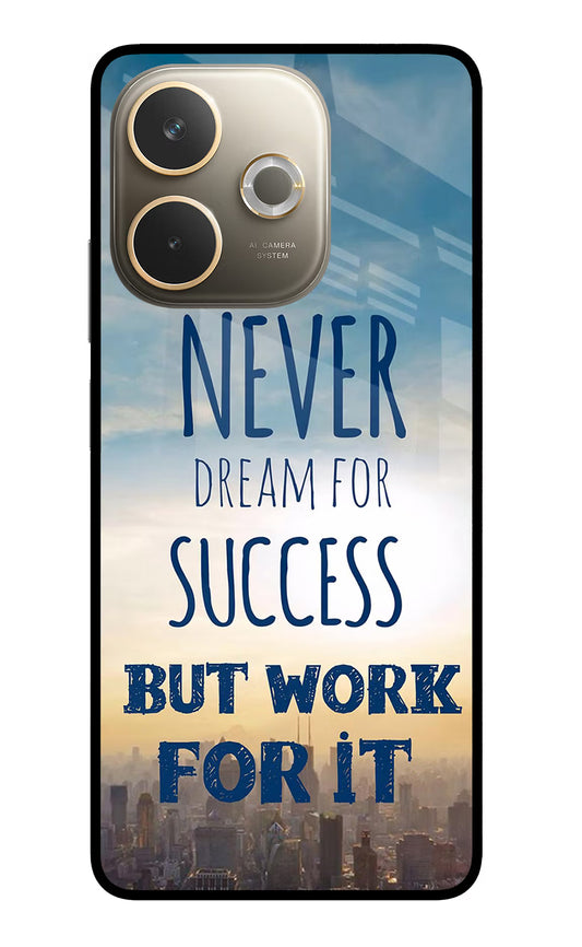 Never Dream For Success But Work For It Oppo A5 Pro 5G Glass Case