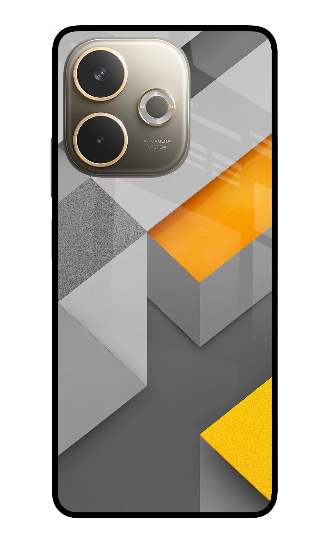 Abstract Oppo A5 Pro 5G Glass Case Back Cover by Casekaro