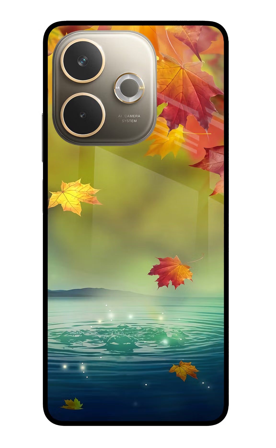 Flowers Oppo A5 Pro 5G Glass Case Back Cover by Casekaro