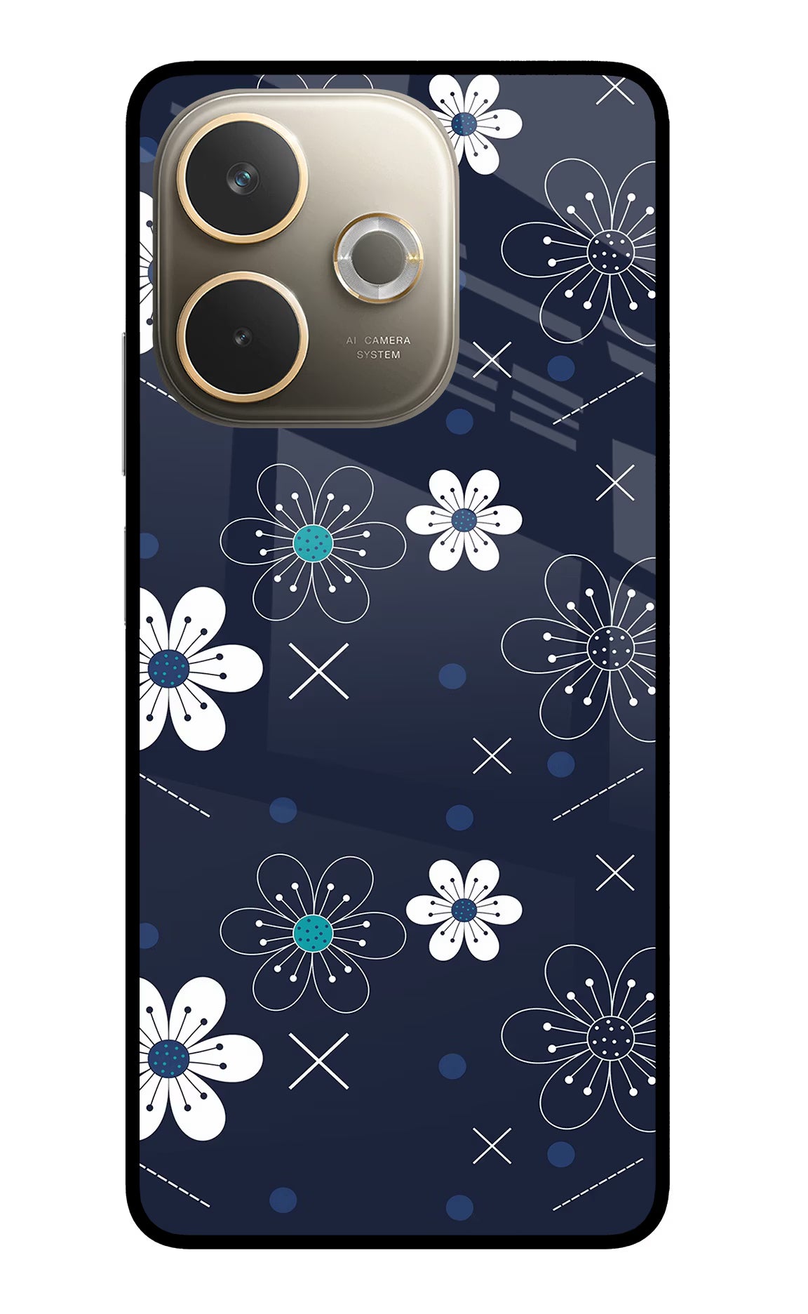 Flowers Oppo A5 Pro 5G Glass Case Back Cover by Casekaro