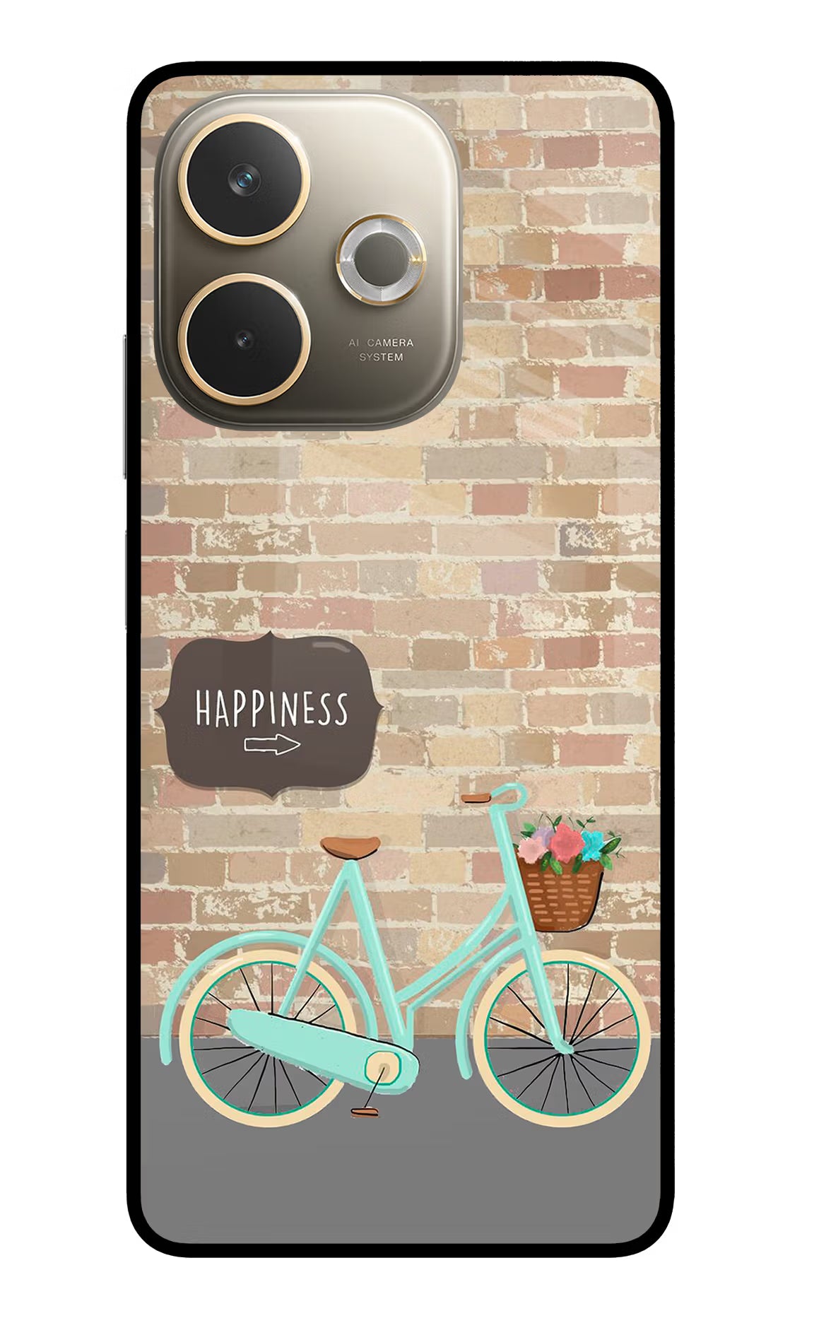 Happiness Artwork Oppo A5 Pro 5G Glass Case Back Cover by Casekaro