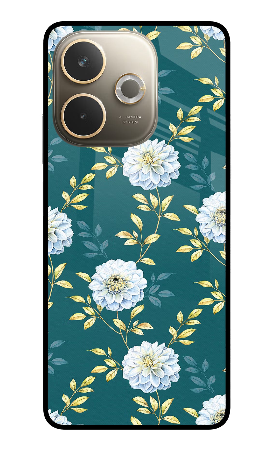 Flowers Oppo A5 Pro 5G Glass Case Back Cover by Casekaro