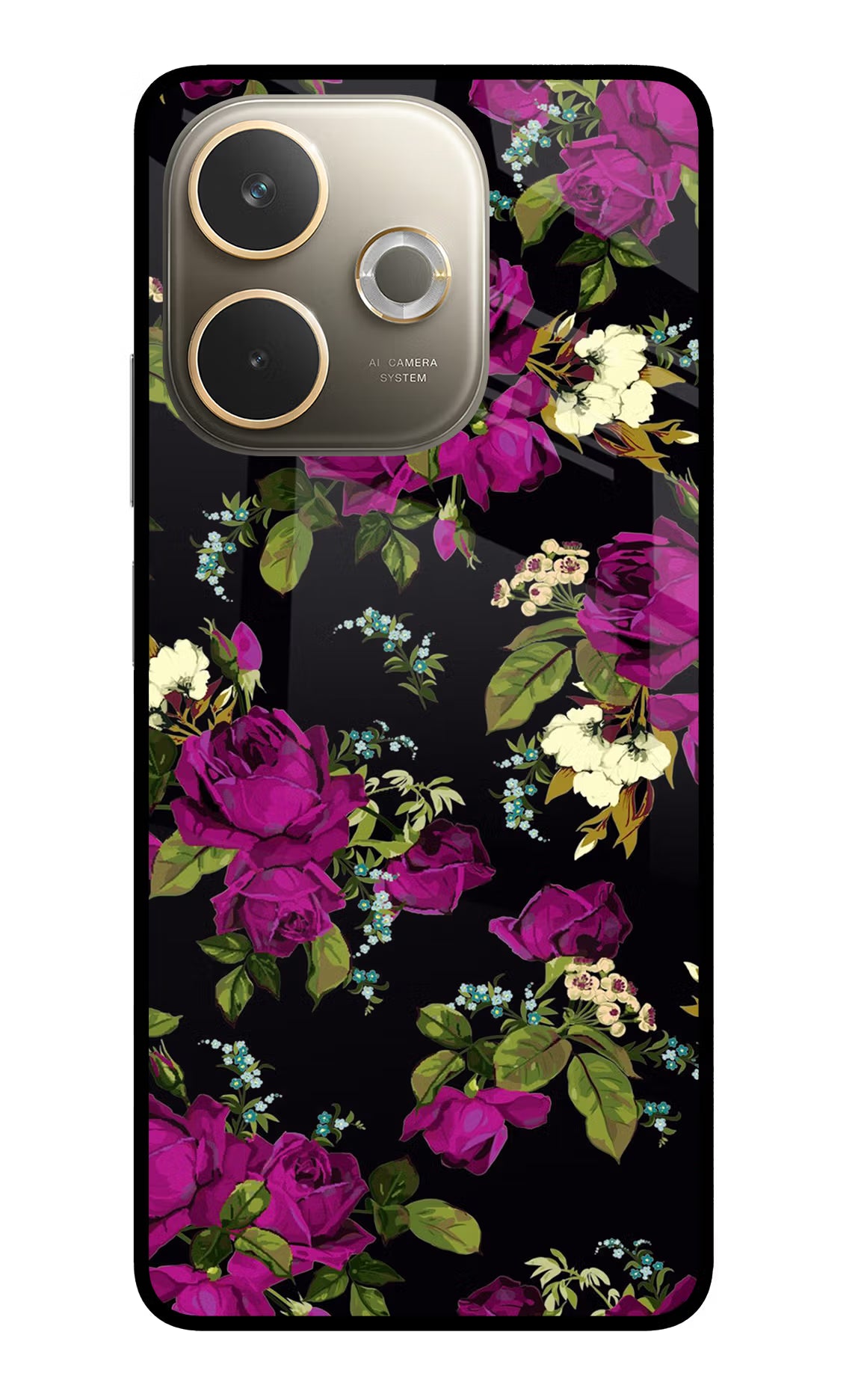 Flowers Oppo A5 Pro 5G Glass Case Back Cover by Casekaro