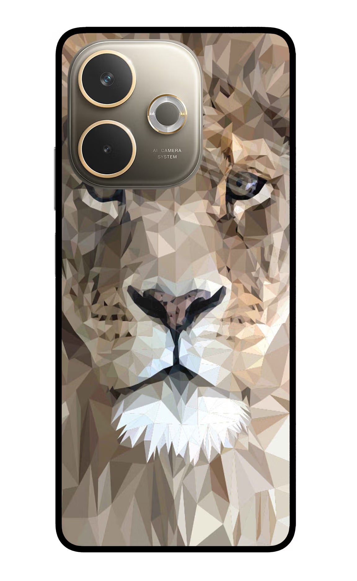 Lion Art Oppo A5 Pro 5G Glass Case Back Cover by Casekaro