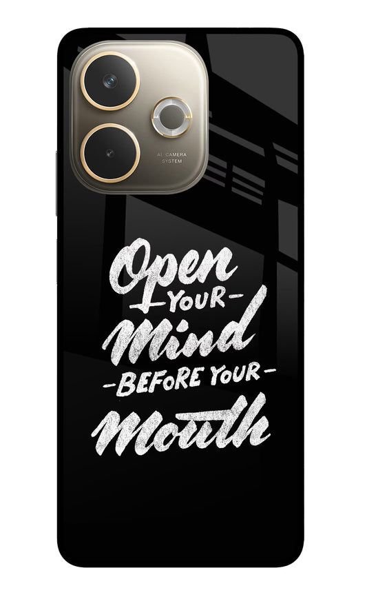 Open Your Mind Before Your Mouth Oppo A5 Pro 5G Glass Case