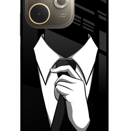 Black Tie Oppo A5 Pro 5G Glass Case