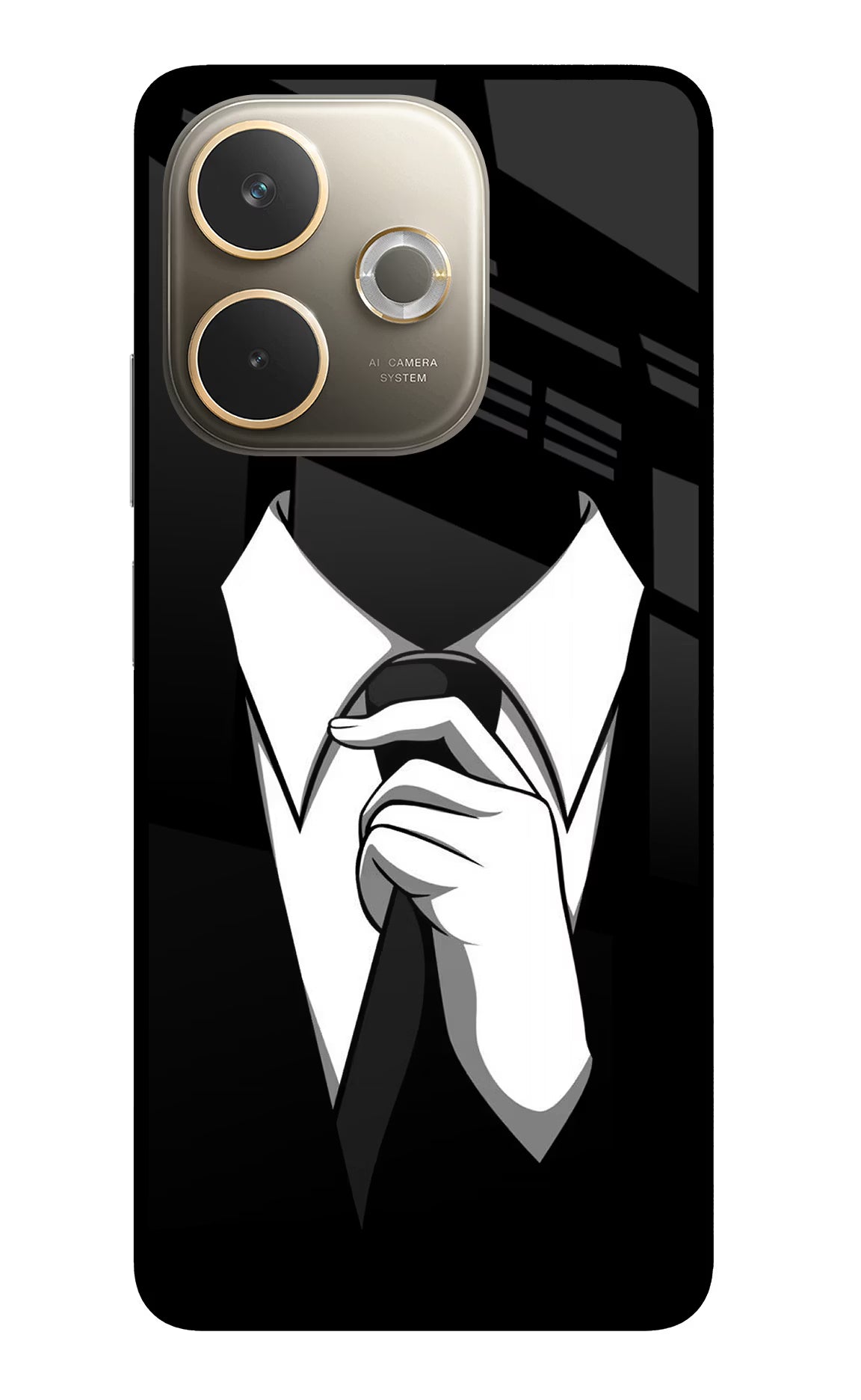 Black Tie Oppo A5 Pro 5G Glass Case