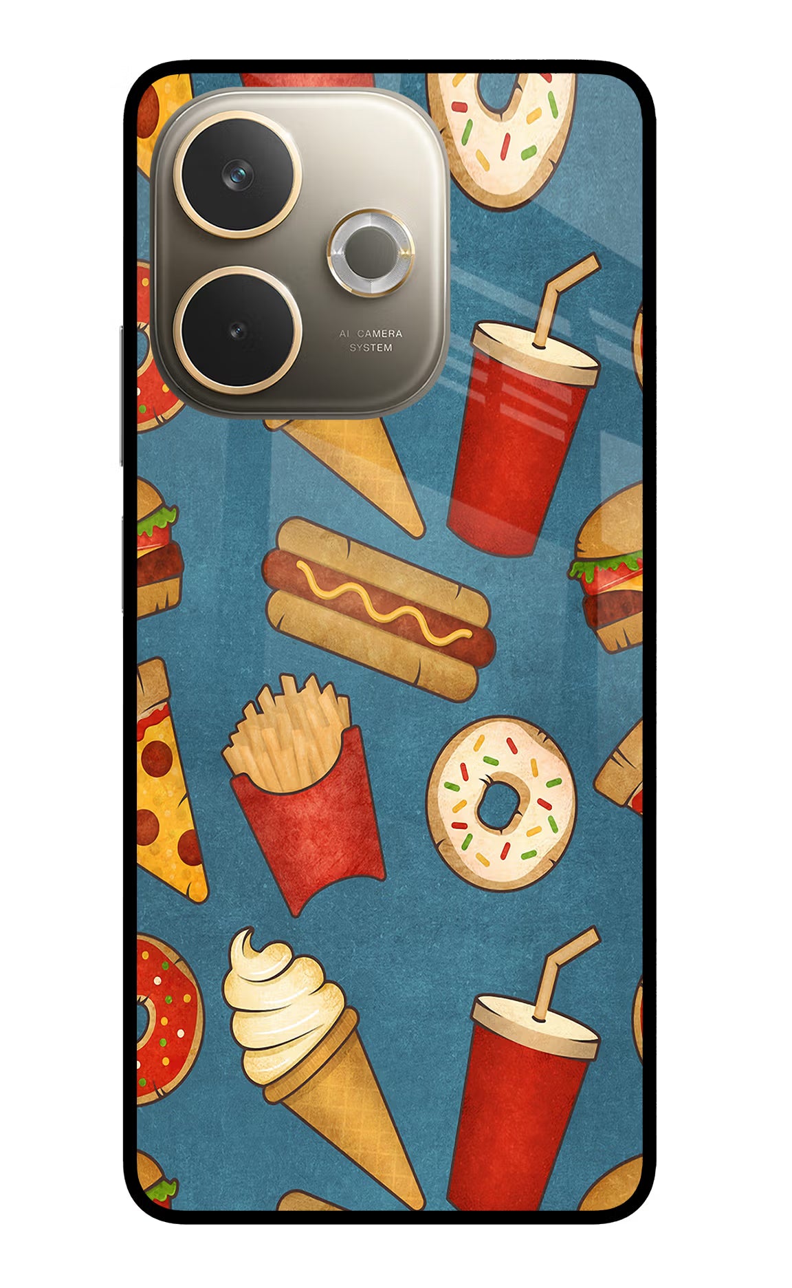 Foodie Oppo A5 Pro 5G Glass Case