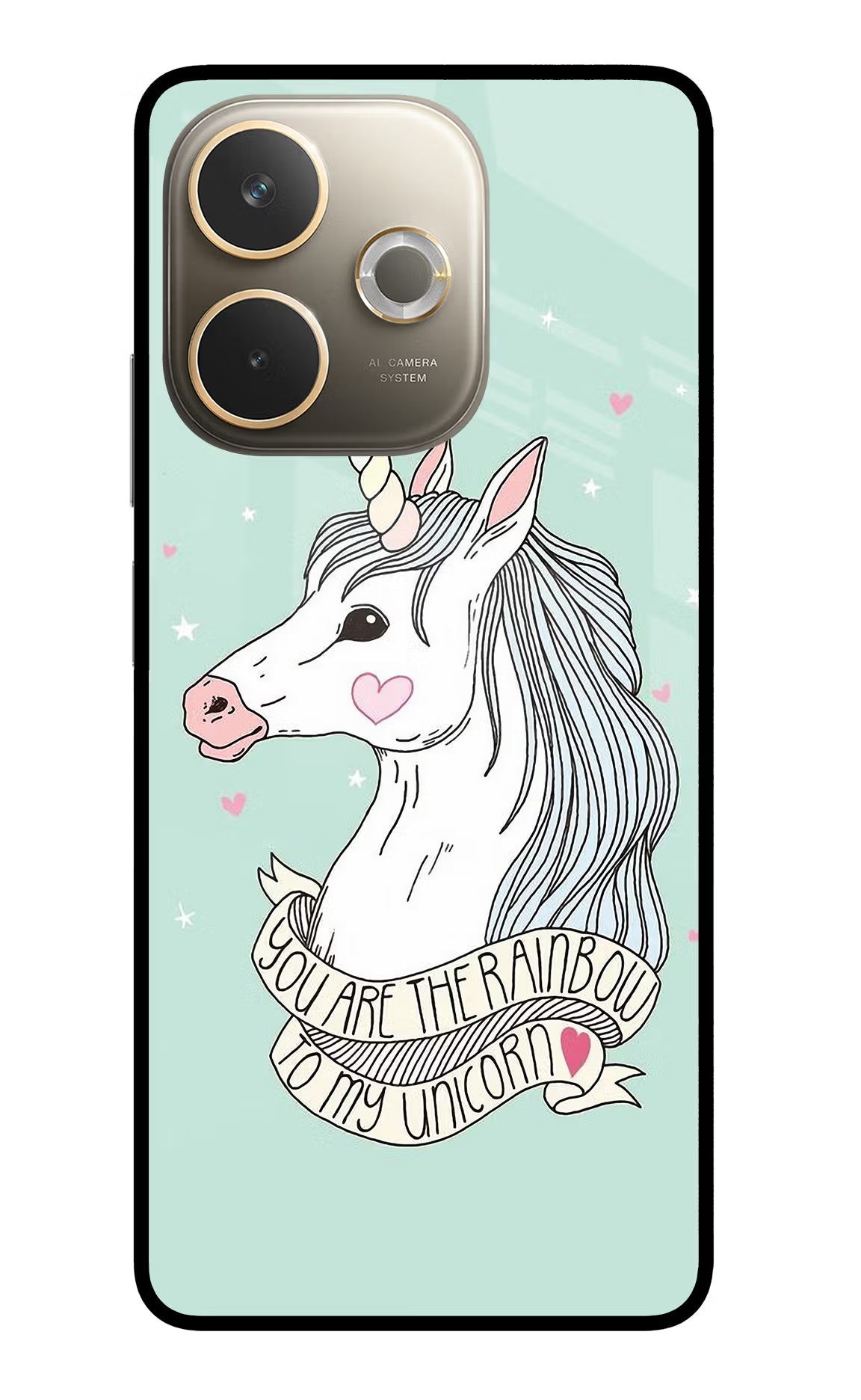 Unicorn Wallpaper Oppo A5 Pro 5G Glass Case Back Cover by Casekaro