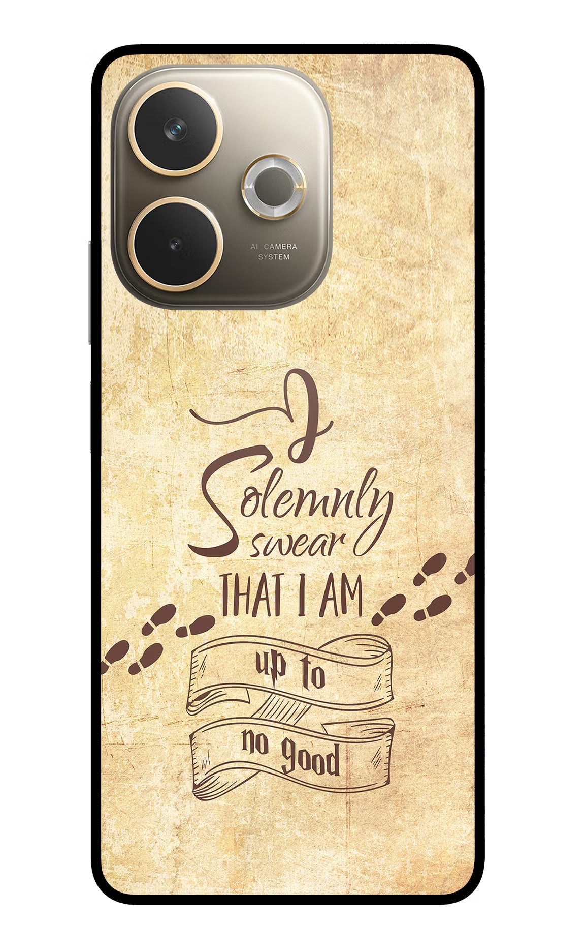 I Solemnly swear that i up to no good Oppo A5 Pro 5G Glass Case Back Cover by Casekaro