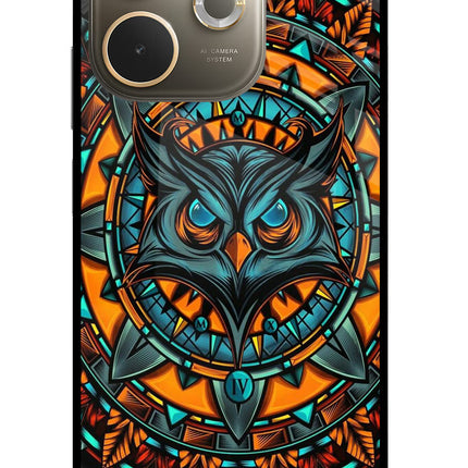 Angry Owl Art Oppo A5 Pro 5G Glass Case