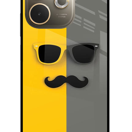 Sunglasses with Mustache Oppo A5 Pro 5G Glass Case