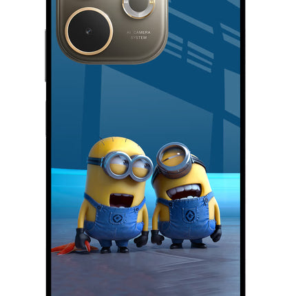 Minion Laughing Oppo A5 Pro 5G Glass Case