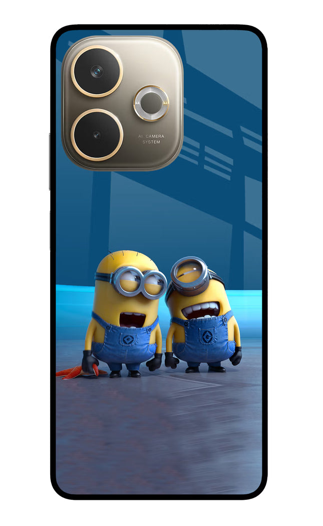 Minion Laughing Oppo A5 Pro 5G Glass Case
