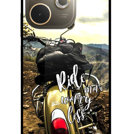 Ride More Worry Less Oppo A5 Pro 5G Glass Case