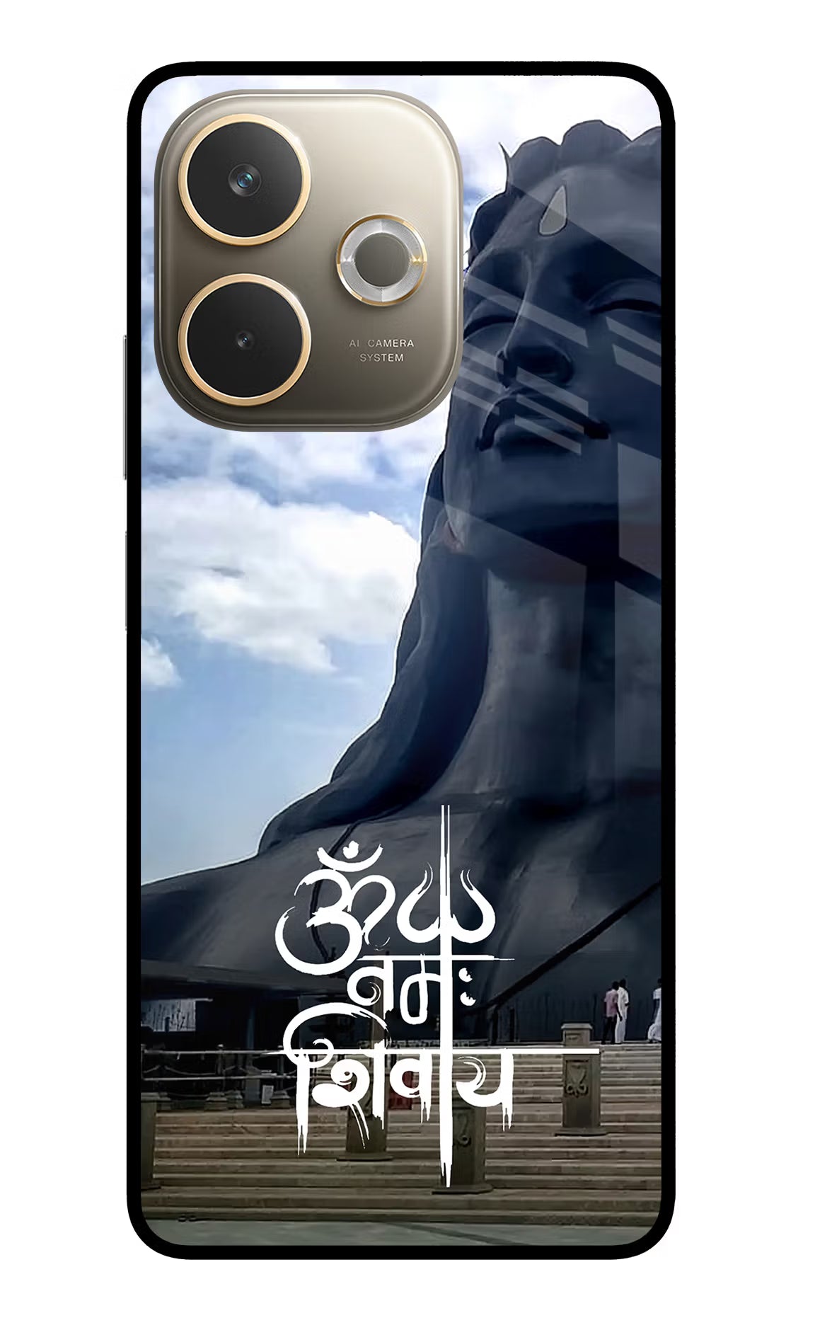 Om Namah Shivay Oppo A5 Pro 5G Glass Case Back Cover by Casekaro