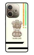 Satyamev Jayate Brown Logo Oppo A5 Pro 5G Glass Case