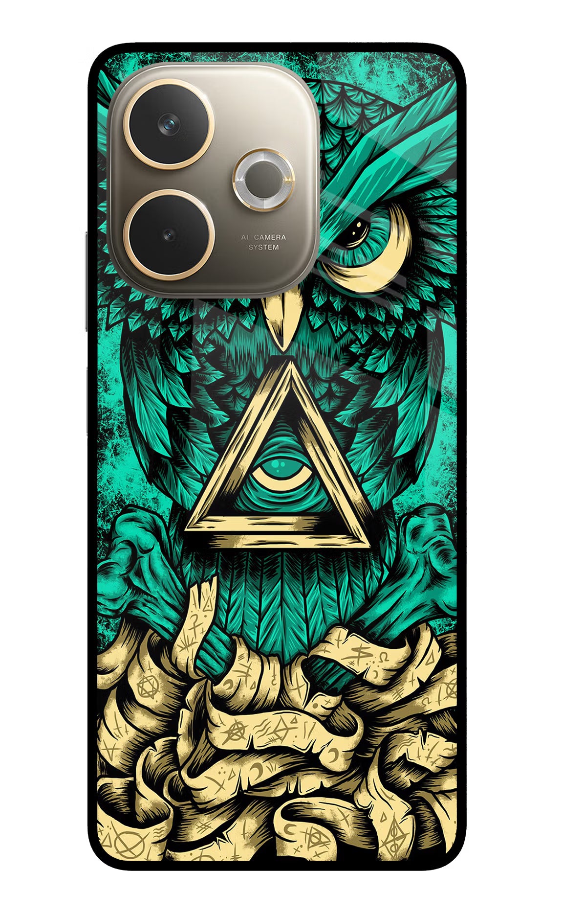 Green Owl Oppo A5 Pro 5G Glass Case